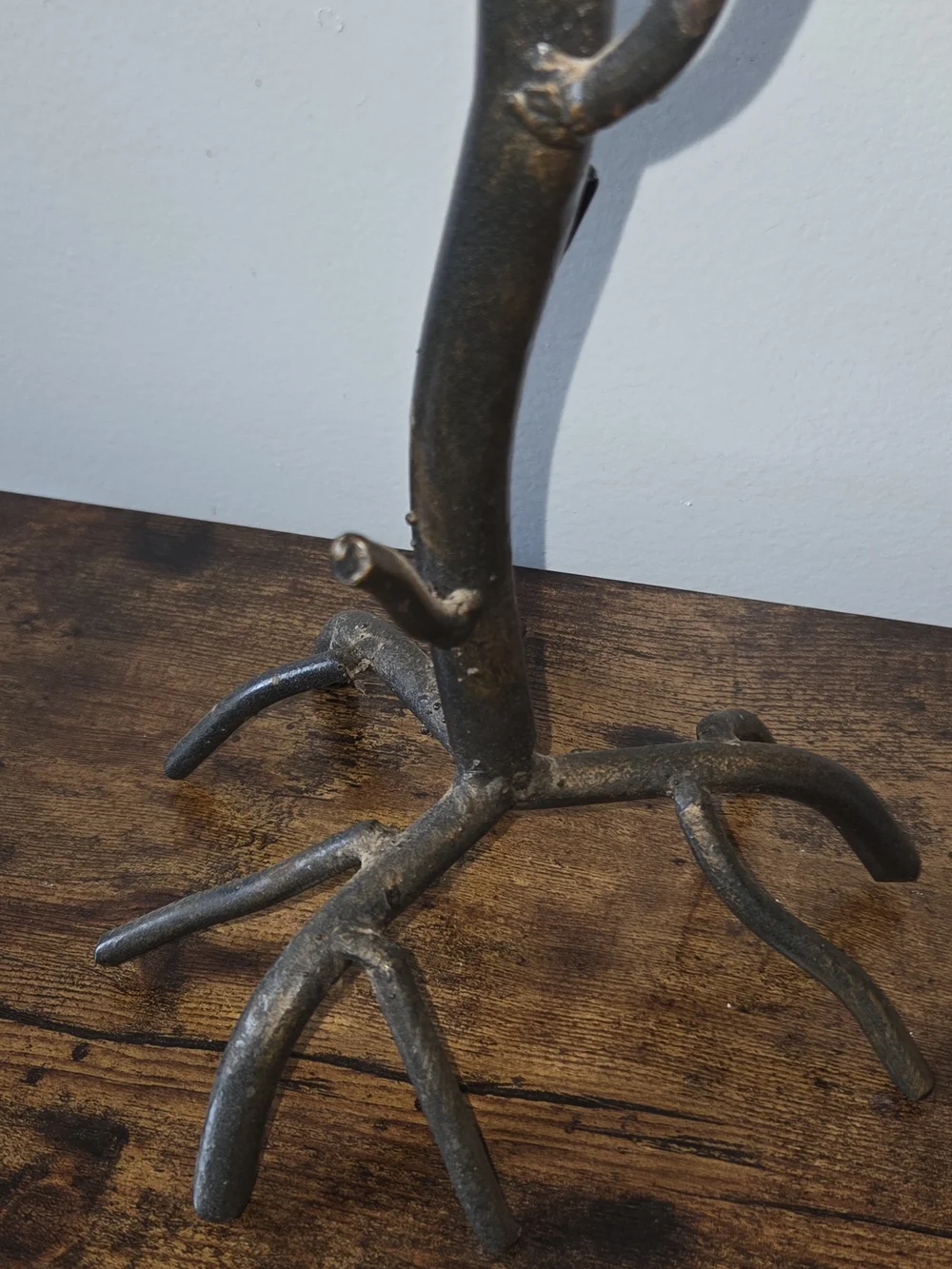 Black Metal Tree-Style 3-Tier Candle Holder